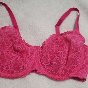 Hot pink bra